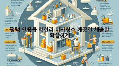 평택 안중읍 학현리 이사청소: 깨끗한 새출발, 확실하게!